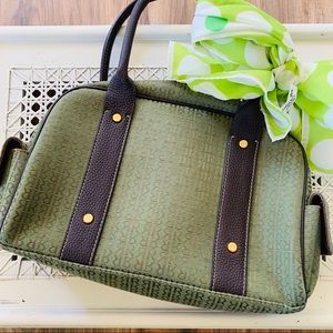 Pedro Rogado Handbag with Beautiful Vera Neumann Scarf